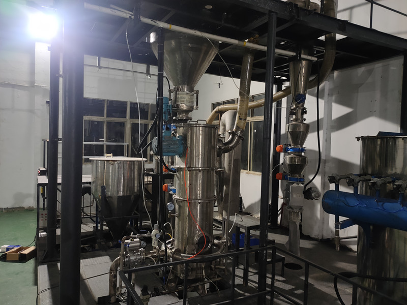 湖南某鋰電材料公司：碳酸鋰氣流磨粉碎生產(chǎn)線(xiàn)-MQW40氣流磨